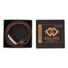 Mens Double Stich Genuine Leather Belt - Casual Belt for Suits & Jeans, Single Prong Buckle - 