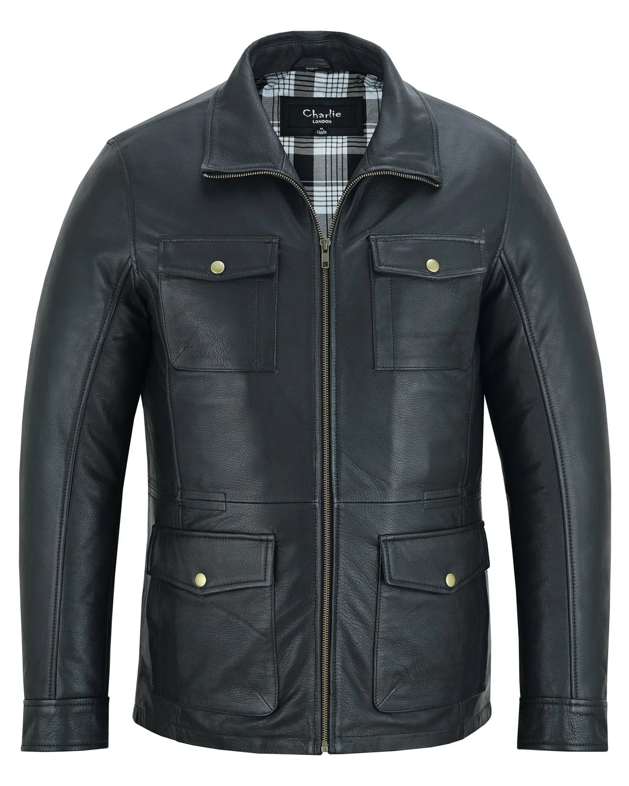 Men's Leather Jacket, Colchester Smart Casual Leather Coat