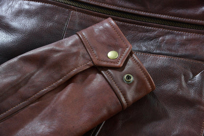 Men's Leather Jacket, Colchester - Smart Casual Leather Coat -