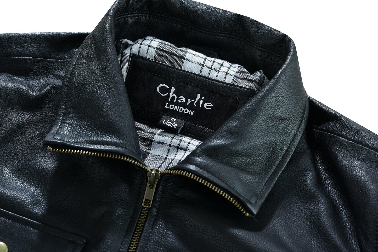 men's leather jacket, colchester - smart casual leather coat -