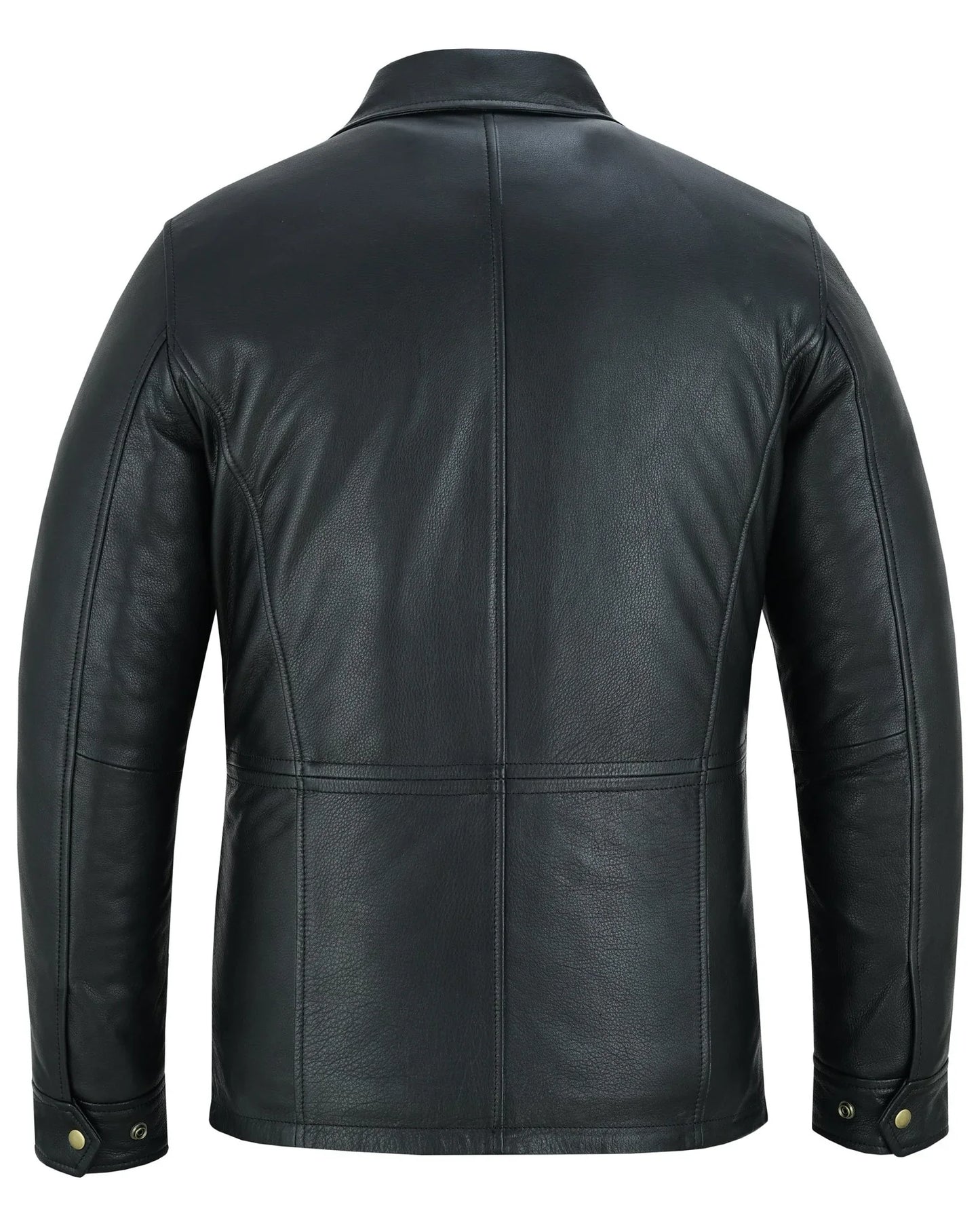 men's leather jacket, colchester - smart casual leather coat -