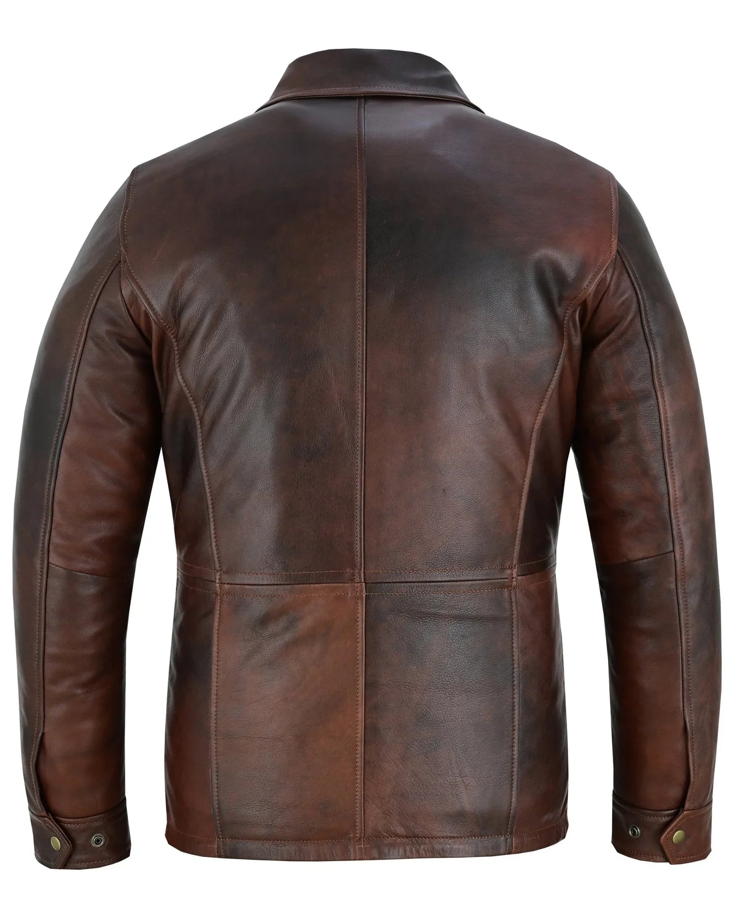 men's leather jacket, colchester - smart casual leather coat -