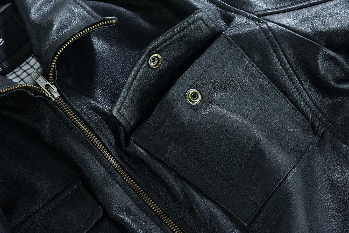 men's leather jacket, colchester - smart casual leather coat -