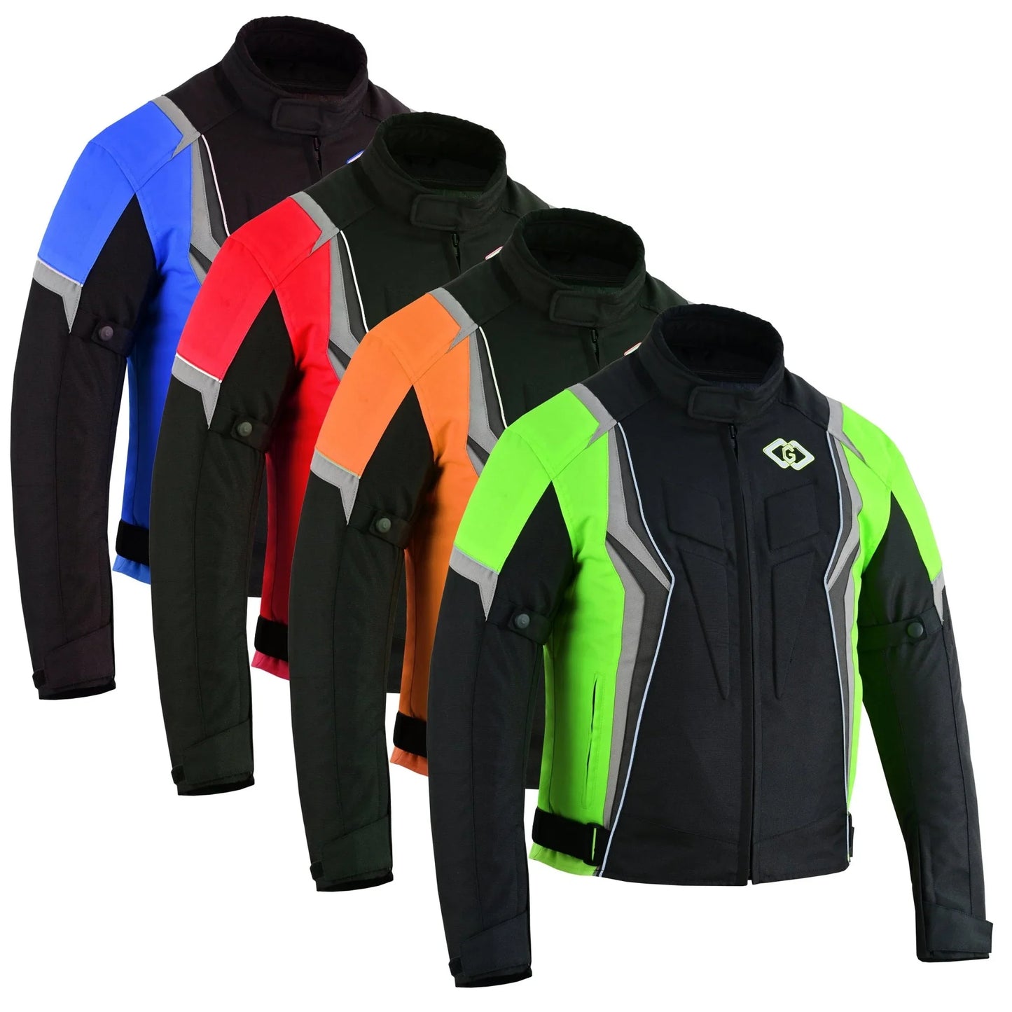 mens motorbike waterproof cordura textile jacket motorcycle ce armours - 