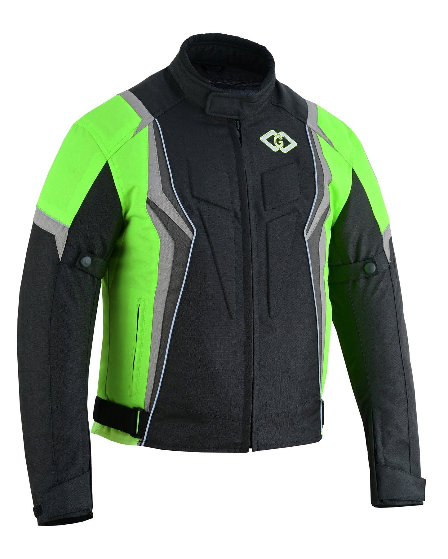 mens motorbike waterproof cordura textile jacket motorcycle ce armours - 