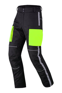 Mens Motorbike Waterproof Trousers Cordura Textile Motorcycle CE Armoured Pants - 