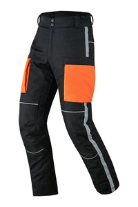 Mens Motorbike Waterproof Trousers Cordura Textile Motorcycle CE Armoured Pants - 