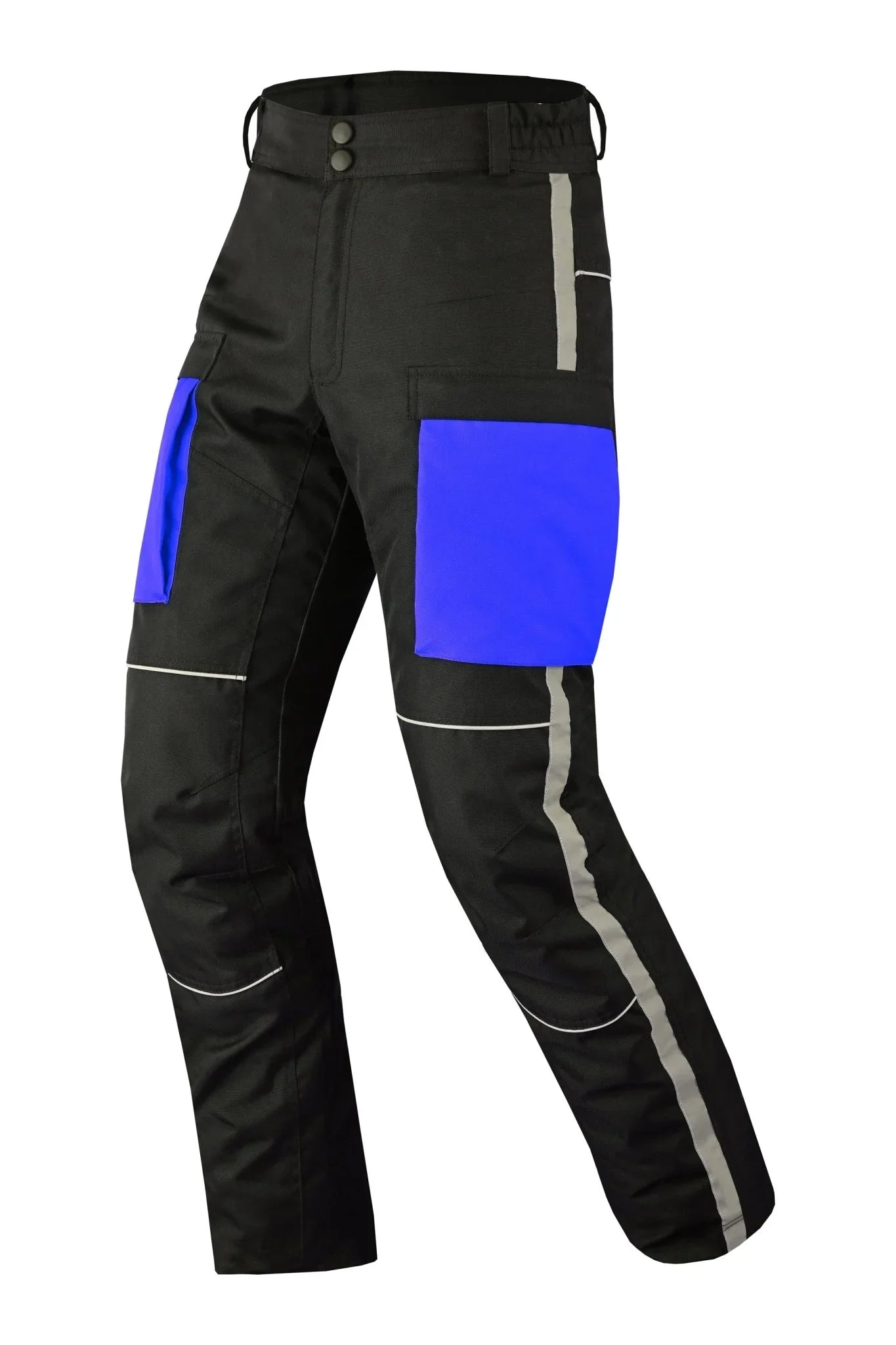 mens motorbike waterproof trousers cordura textile motorcycle ce armoured pants - 