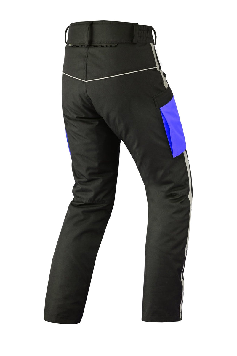Mens Motorbike Waterproof Trousers Cordura Textile Motorcycle CE Armoured Pants - 