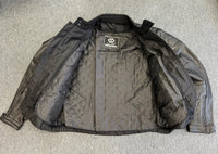 Men's Naked Cowhide Heavy Leather Advanced Biker Jacket 5XL - 