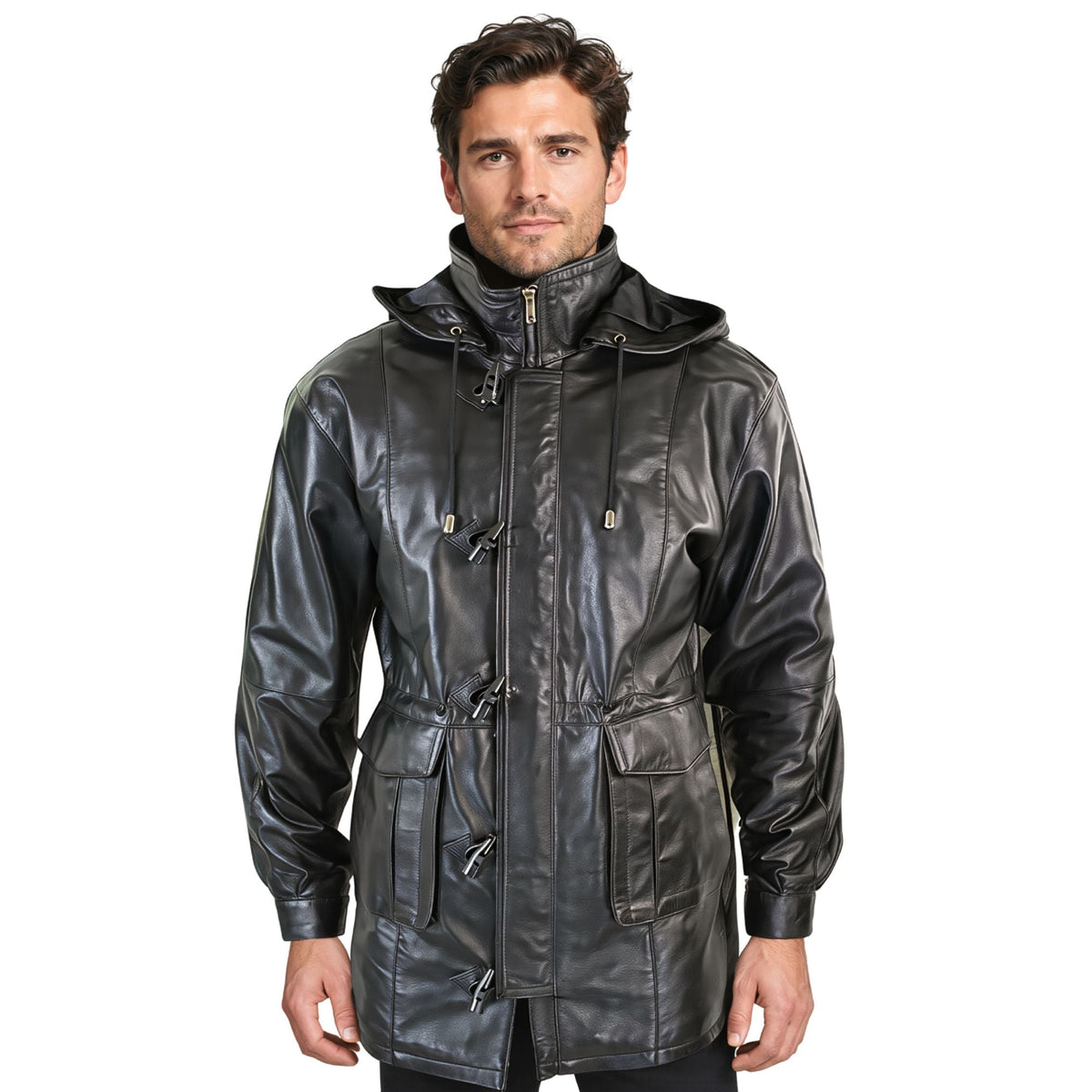 Mens Olive Green Benjamin Button Biker Vintage Leather Jacket -