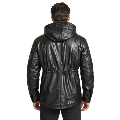 Mens Olive Green Benjamin Button Biker Vintage Leather Jacket -