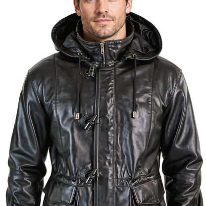 Mens Olive Green Benjamin Button Biker Vintage Leather Jacket -