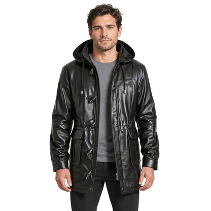 Mens Olive Green Benjamin Button Biker Vintage Leather Jacket -
