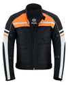 Mens Orange Black Grey Vented Textile Biker Riding Amoured Jacket HD Cool Summer All Season -