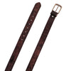 Mens Western Floral Embossed Leather Belt - Casual Belt for Suits & Jeans, Single Prong Buckle - 