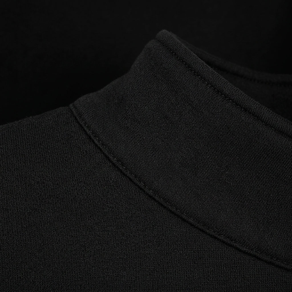 mens sweat shirts with zip neck and embroidered logo