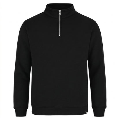 Mens Sweat shirts with Zip Neck and Embroidered Logo