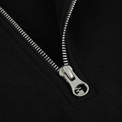 Mens Sweat shirts with Zip Neck and Embroidered Logo