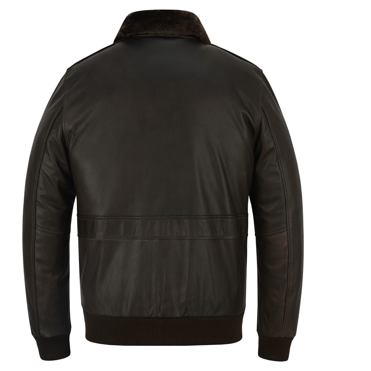 Premium Cowhide Aviator Leather Jacket with Removable Fur Collars - 