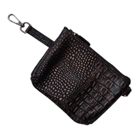 Premium Crocodile Embossed Leather Purse for Women – Small Designer - Inspired Wristlet Travel Wallet - 