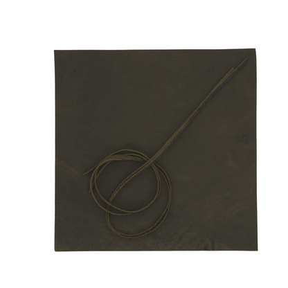 Premium Full Cowhide Leather Sheets (3 - Pack) with 91 cm Cord – Perfect for DIY Crafts, Wallets & Jewelry - 