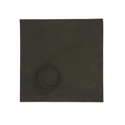 Premium Full Cowhide Leather Sheets (3 - Pack) with 91 cm Cord – Perfect for DIY Crafts, Wallets & Jewelry - 