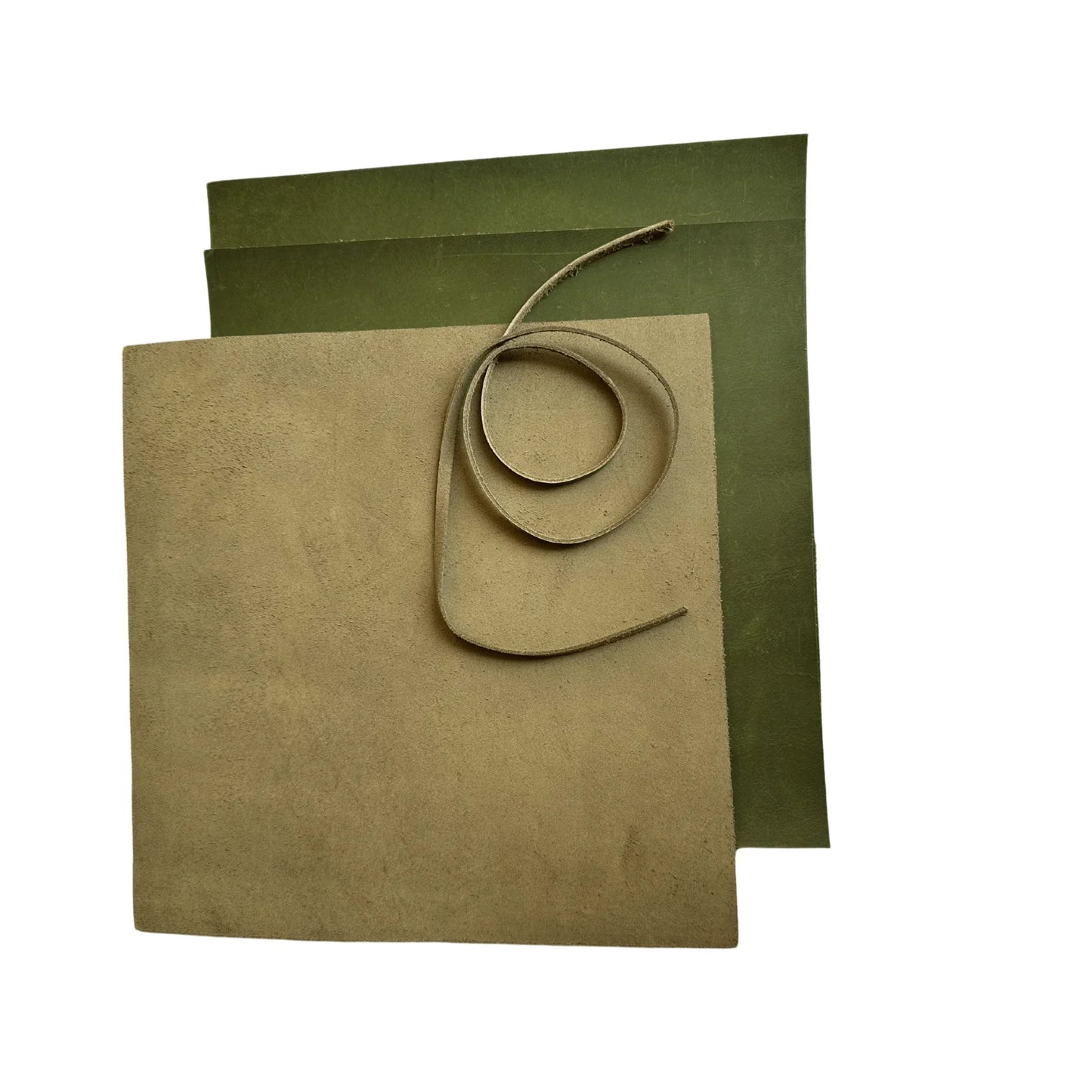 premium full grain buffalo leather sheets (3 - pack) with 91 cm cord – perfect for diy crafts, wallets & jewelry - 