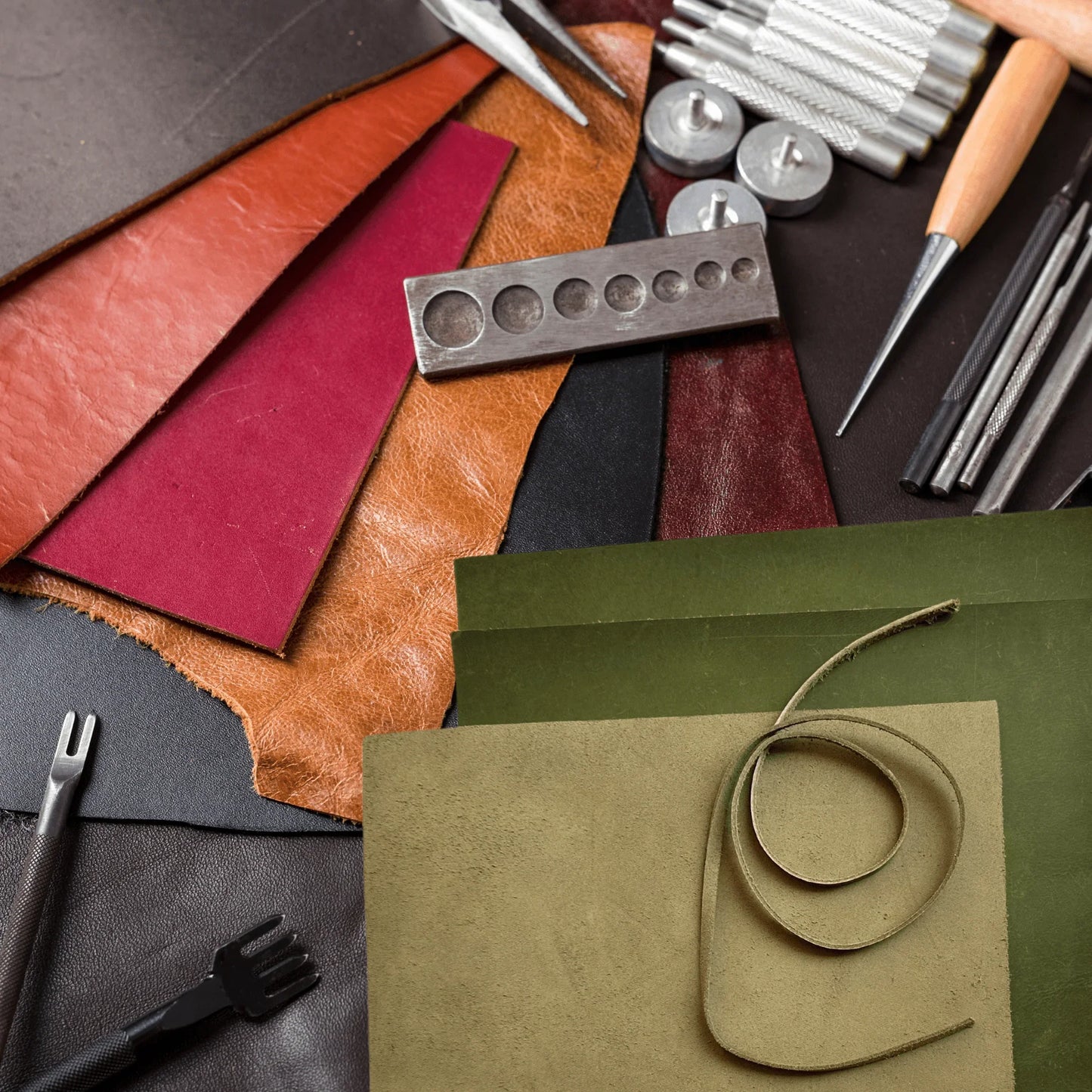 premium full grain buffalo leather sheets (3 - pack) with 91 cm cord – perfect for diy crafts, wallets & jewelry - 