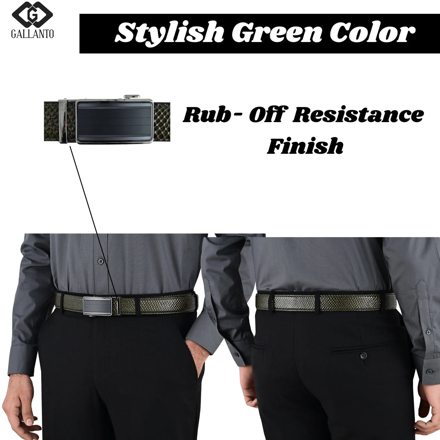 premium leather belt & leather wallet set – stylish men's leather gift – christmas gift - 