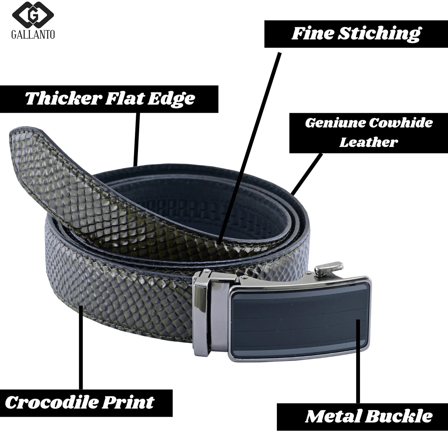 premium leather belt & leather wallet set – stylish men's leather gift – christmas gift - 