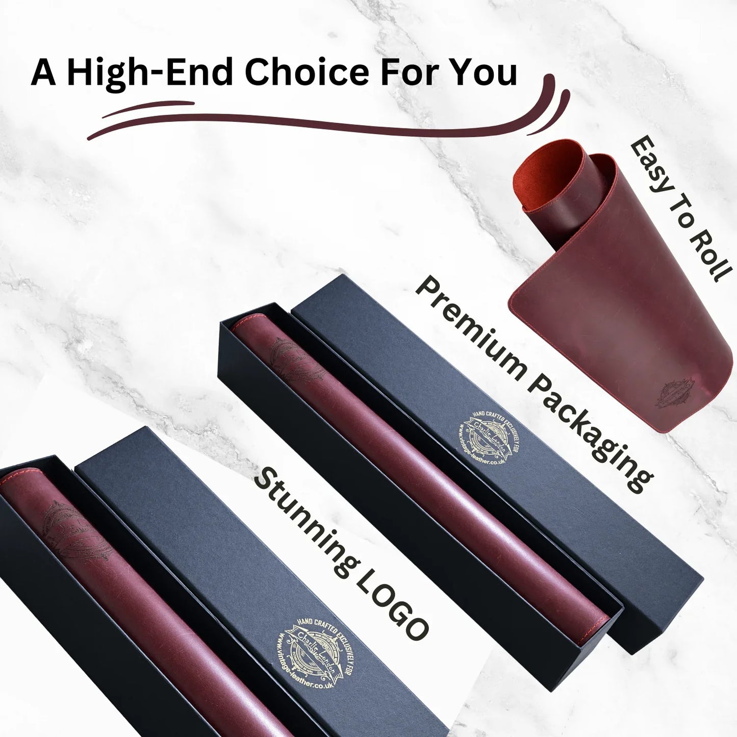 premium leather desk mat - non - slip, waterproof & stylish workspace upgrad - 