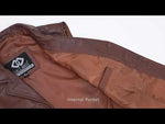 Mens Blazer Style Formal Brown Leather Waistcoat Vest