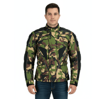 Raven Textile Motorcycle Armoured Jacket (Cordura Fabric Biker Advanced Black - 