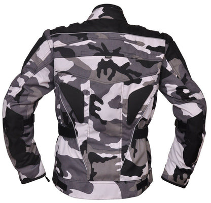 Raven Textile Motorcycle Armoured Jacket (Cordura Fabric Biker Advanced Black - 