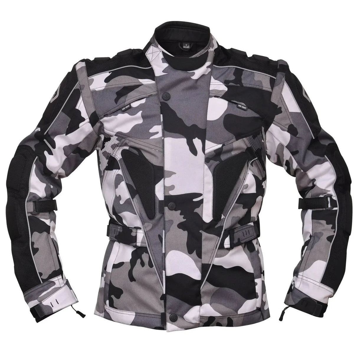 Raven Textile Motorcycle Armoured Jacket (Cordura Fabric Biker Advanced Black - 