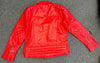 Red Diamond Mens Biker Leather Jackets M - 