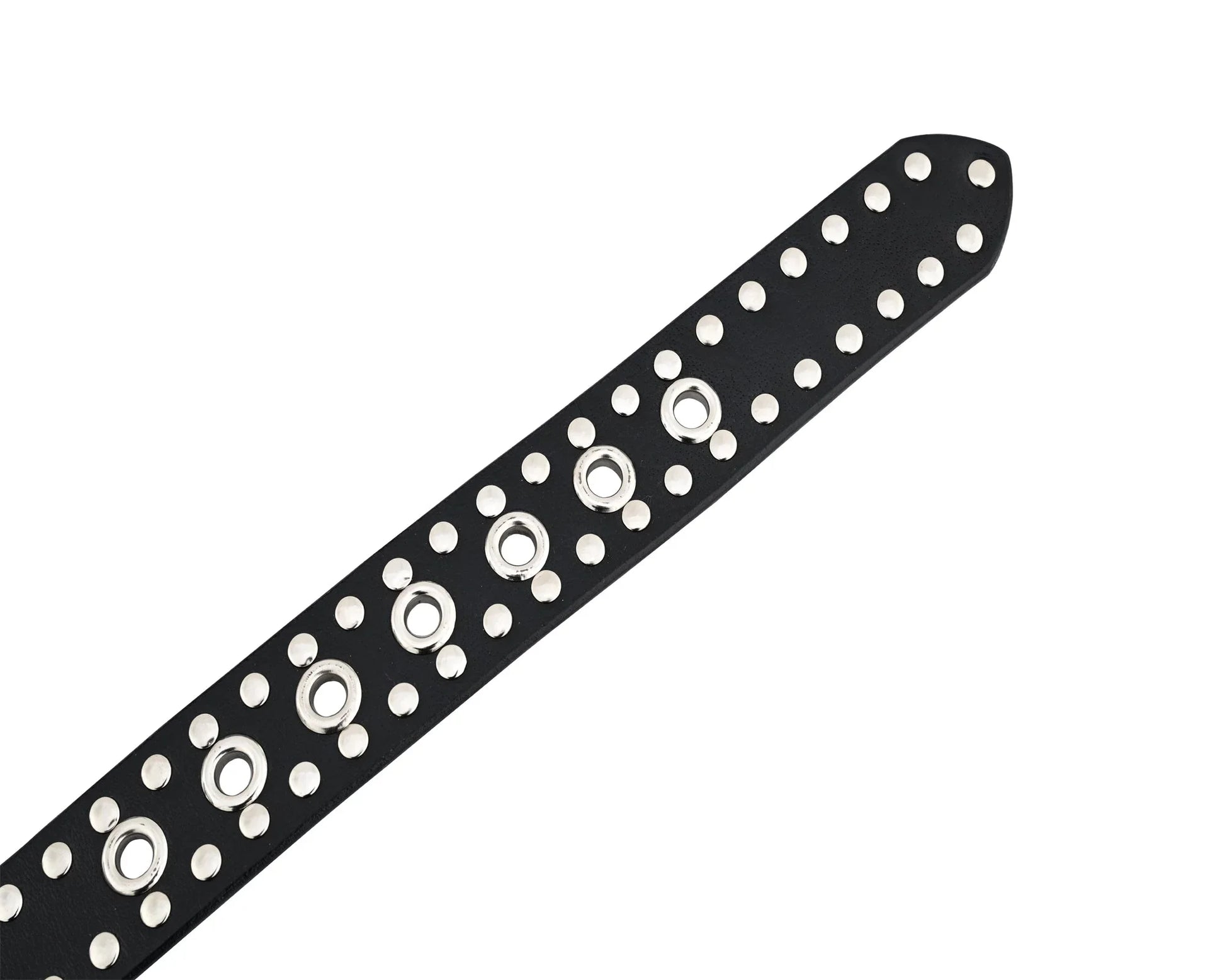 Rock Style Rivets Studs Genuine Leather Belt - Punk Goth - 