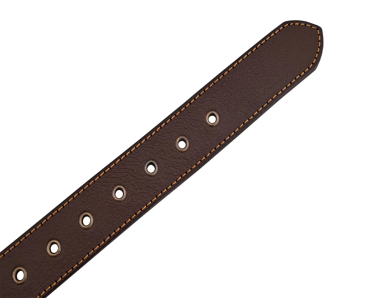 skull and pyramid studs genuine leather belt punk rock - 