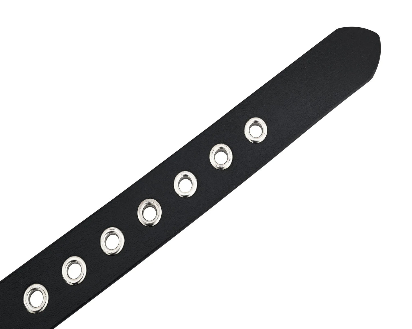 stars studded genuine leather belt punk rock gothic style - 