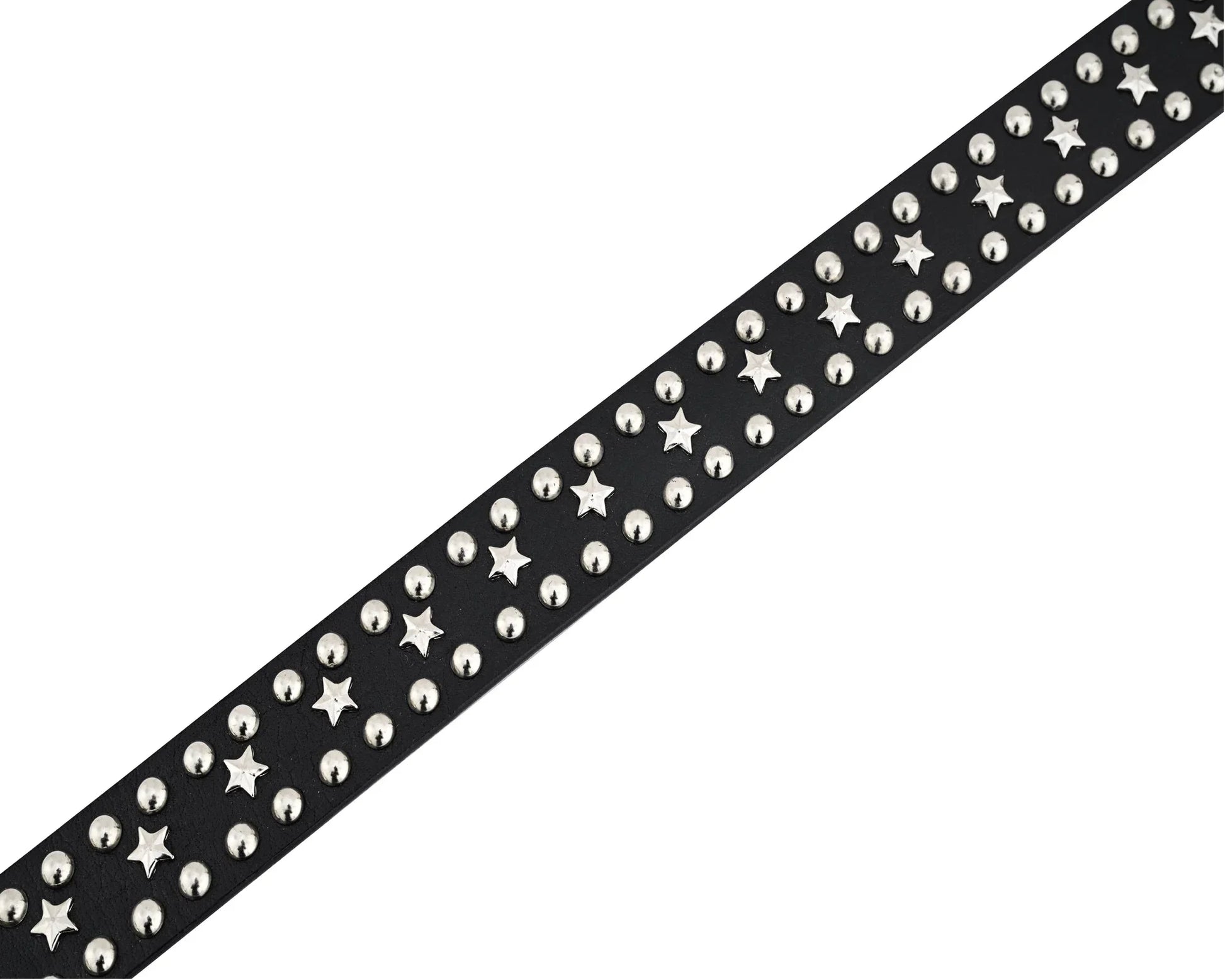 Stars Studded Genuine Leather Belt Punk Rock Gothic Style - 