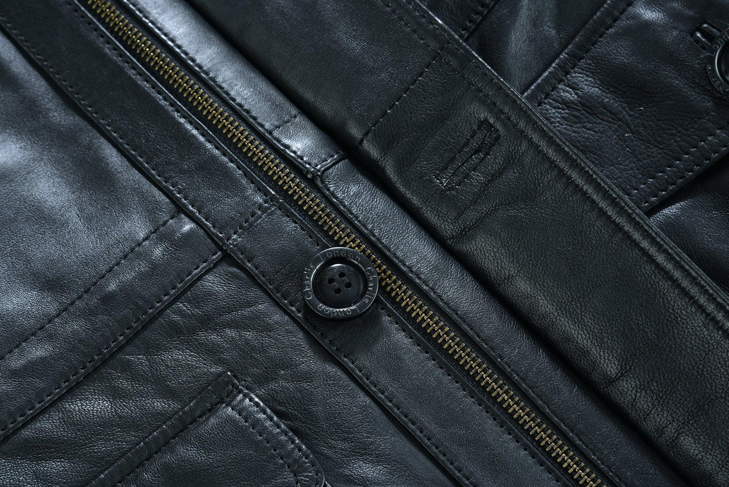 stylish men's leather parka jacket for a smart casual look -
