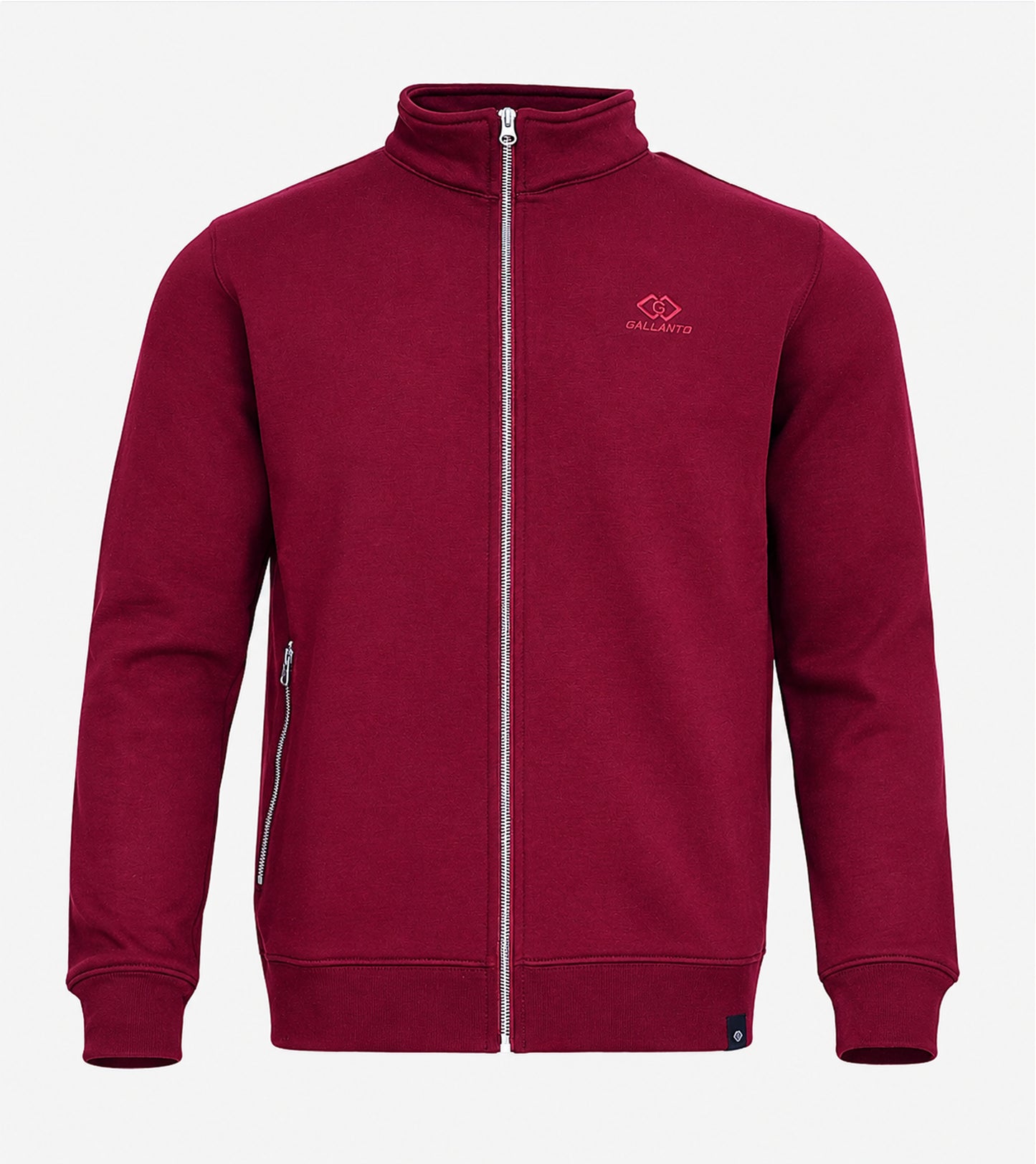 sweat jackets for men & women with mock neck full zip