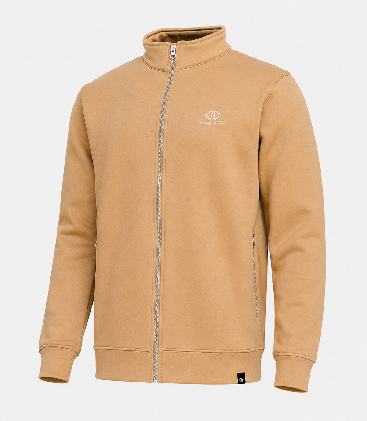 sweat jackets for men & women with mock neck full zip