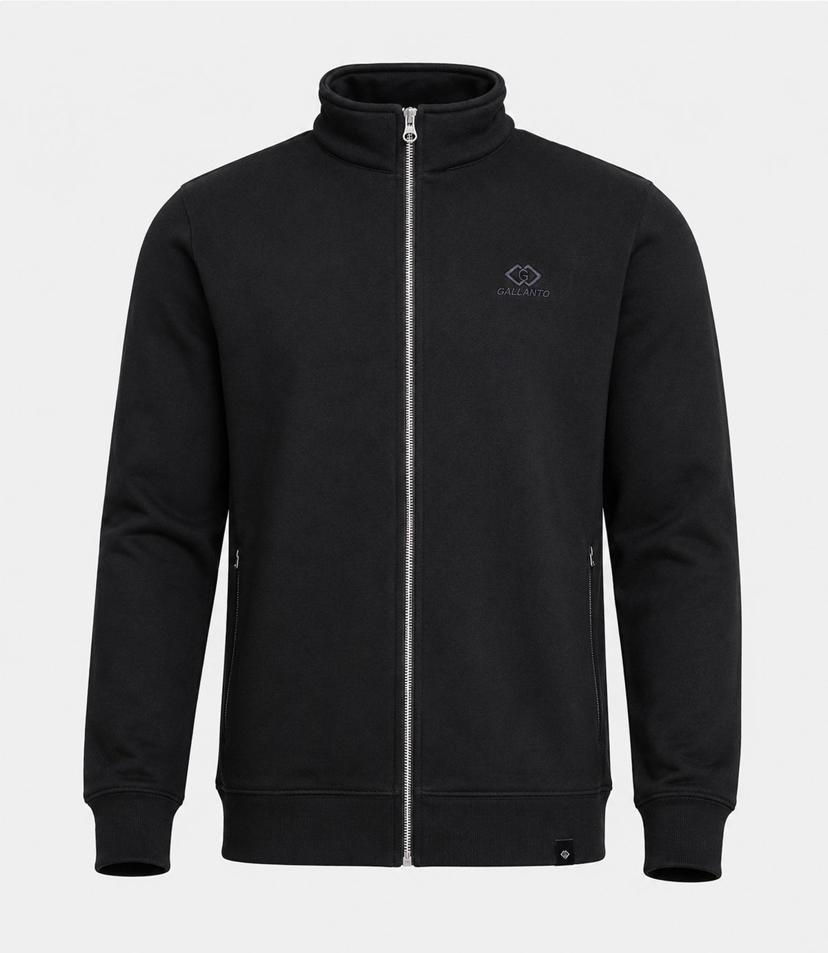 sweat jackets for men & women with mock neck full zip