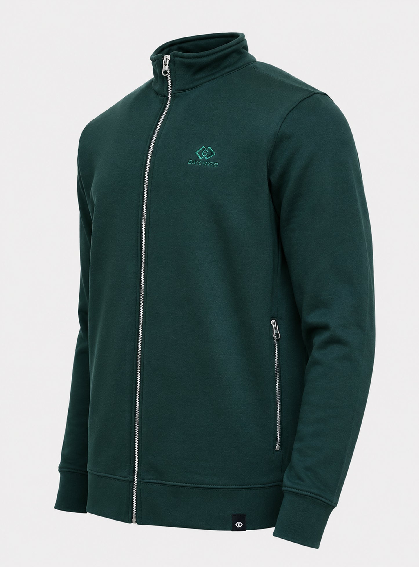 sweat jackets for men & women with mock neck full zip