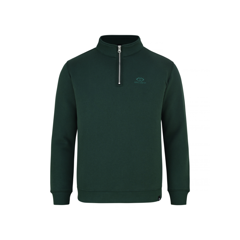 Mens Sweat shirts with Zip Neck and Embroidered Logo