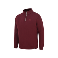 Mens Sweat shirts with Zip Neck and Embroidered Logo