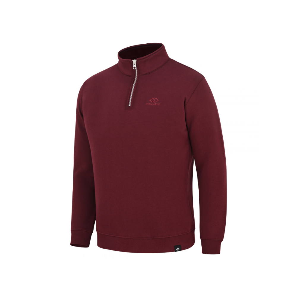 Mens Sweat shirts with Zip Neck and Embroidered Logo