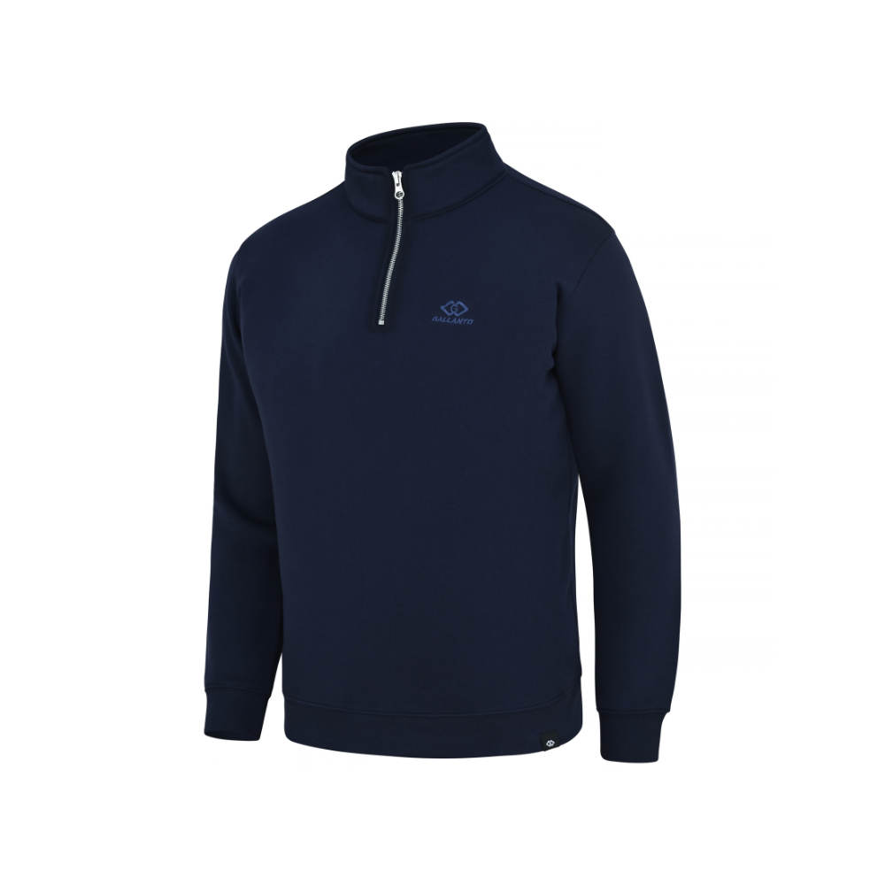 Mens Sweat shirts with Zip Neck and Embroidered Logo